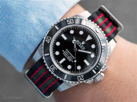 nato strap on black rolex|rolex with nylon strap.